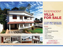 INDEPENDENT VILLA FOR SALE KOTTAKKARA