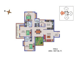 1807 sq. ft. 3 bhk flat for sale at aluva