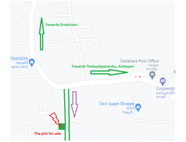 20 Cents of land, Square plot at Vadakara, Kottayam, Kerala (near Thalayolaparambu)