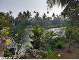 11 cent land with 950 sqft water frontage house sale near by Gothuruthu St Sebastine Church