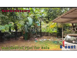 5 Cent Residential Land For Sale Near By Nedumbassery,Ernakulam District