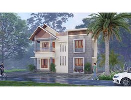 8.8 Cent Land With 1650 sqft Two Storey House For Sale Near by  Pala,Paika - Bharaniganam  Road