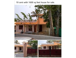 10 cents land and 1600 sqft house for sale near moonnammodu junction in Thiruvanathapuram district