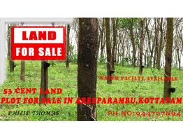 PLOT FOR SALE IN KOTTAYAM