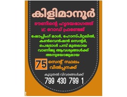 PLOT FOR SALE AT KILIMANOOR, TRIVANDRUM